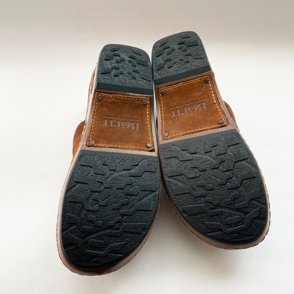 Born Bailie Clog Brown Leather Suede Women’s Comfortable Shoes size 8.5 40 - Picture 11 of 13